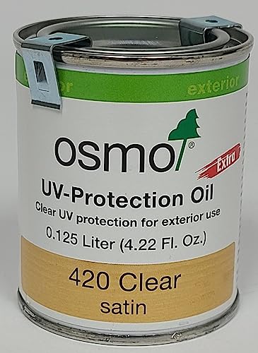 Osmo - UV-Protection Oil - Extra - Exterior Wood Finish - 420 Clear - 0.125 Liter