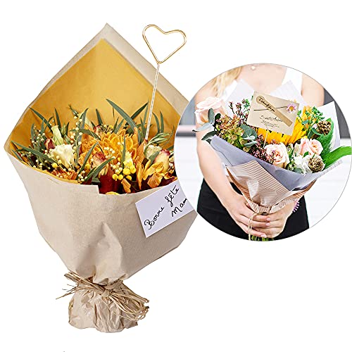 Gukasxi 30 porta biglietti in filo metallico, per