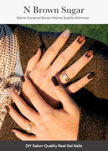 ohora Gel Nail Strips - Brown Sugar (Semi-Cured)
