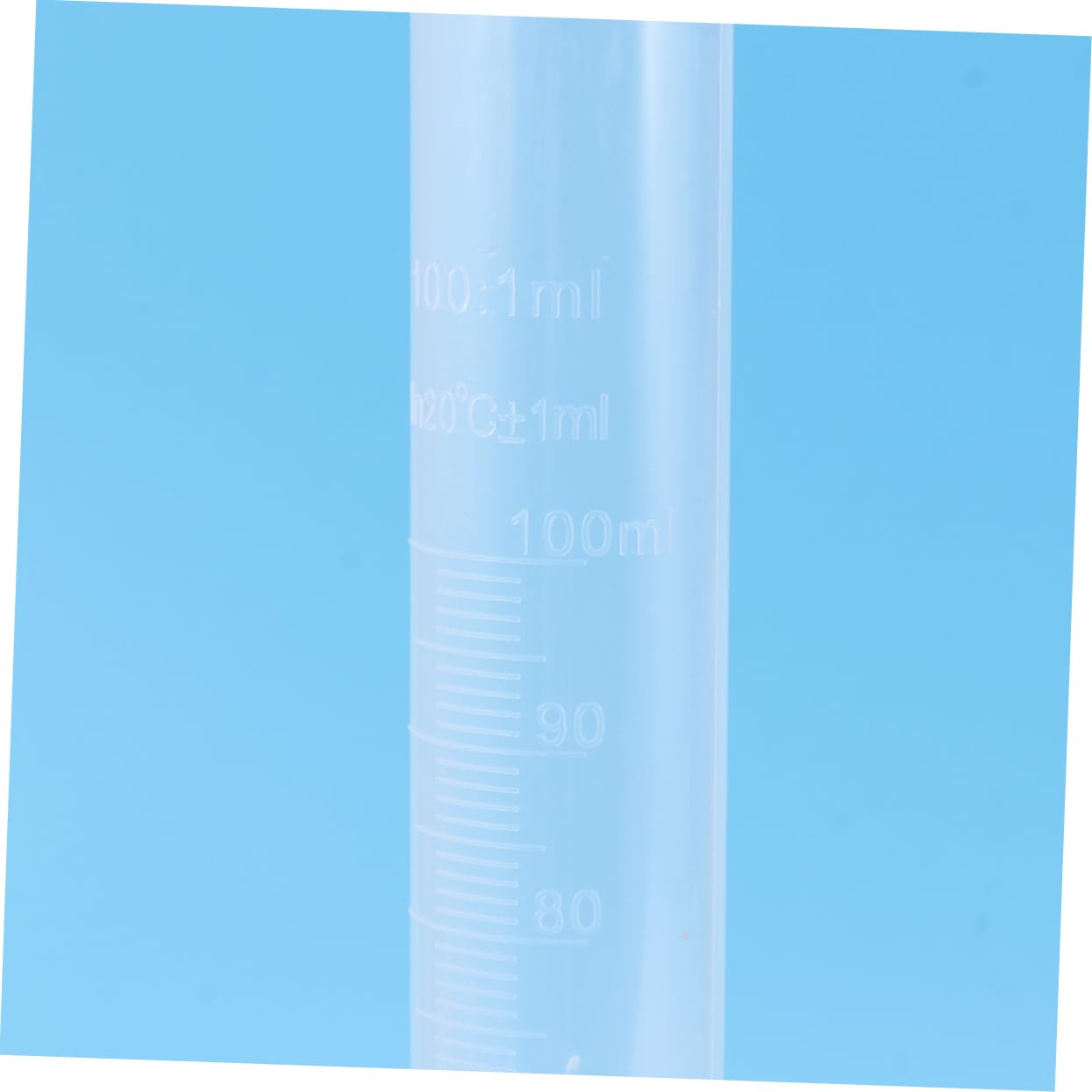 2pcs Graduated Measuring Cylinder Stable Base for Laboratory Tests and Scientific Experiments Plastic Lab Flask
