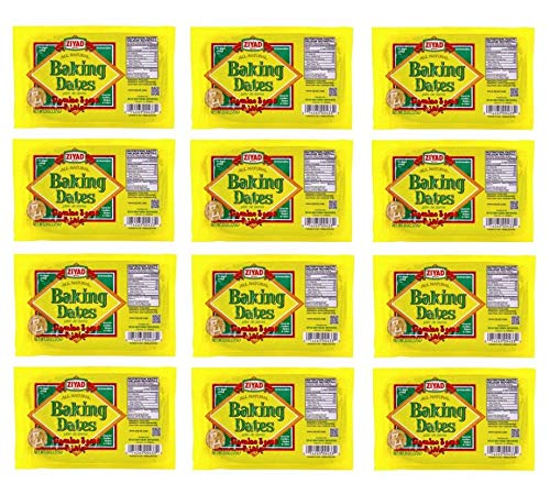 Soft Pitted Natural Baking Date Paste 12 Pack 13oz/375g each عجوة مطحونة جاهزة