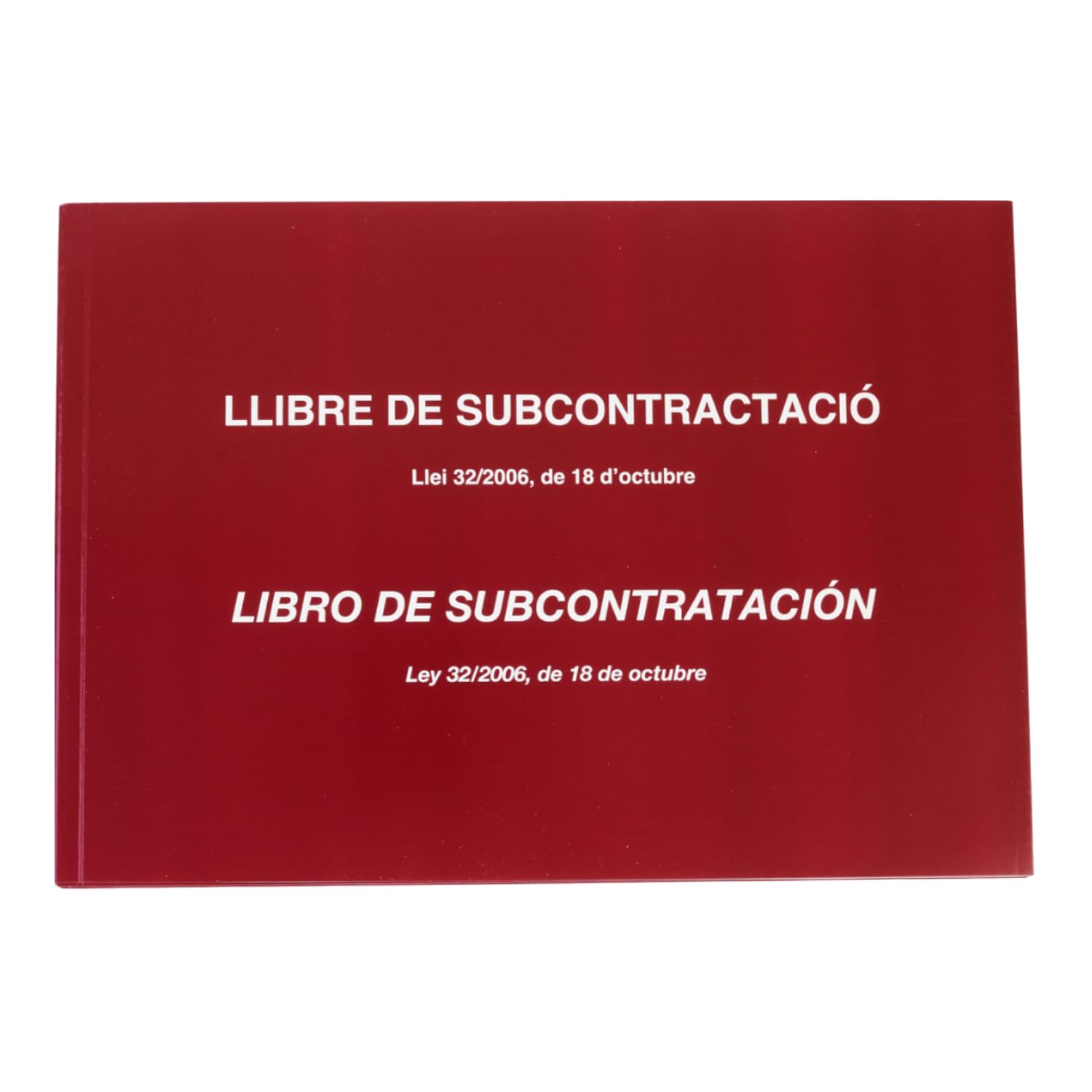 Dohe 9990 – Subcontracting Book, Catalan and Spanish, FSC Mix AEN-COC-000243