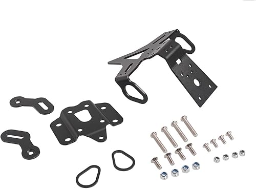 Miniatura 3 de Motorcycle License Plate Holder Bracket Aluminum Tail Tidy Fender Eliminator Kit for MT07FZ07 2014-2020 (Black)
