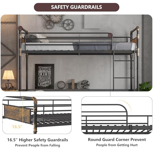 Whalefall 790 2 In 1 Metal Bunk Bed Twin Over Twin thumb #4