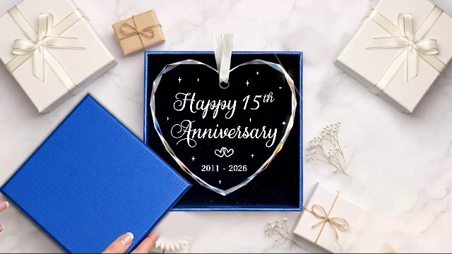 Amazon.com: BSQUIELE 15th Anniversary Ornament - Gift for 15th