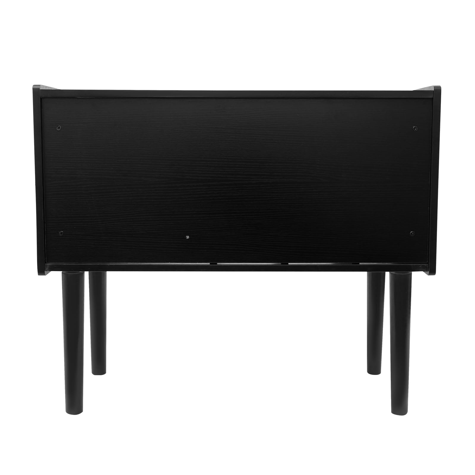 Supporto per giradischi con contenitore in vinile, 80 x 40 x 68 cm, nero | Supporto per giradischi, portata 45,36 kg, per giradischi, dischi in vinile e accessori audio