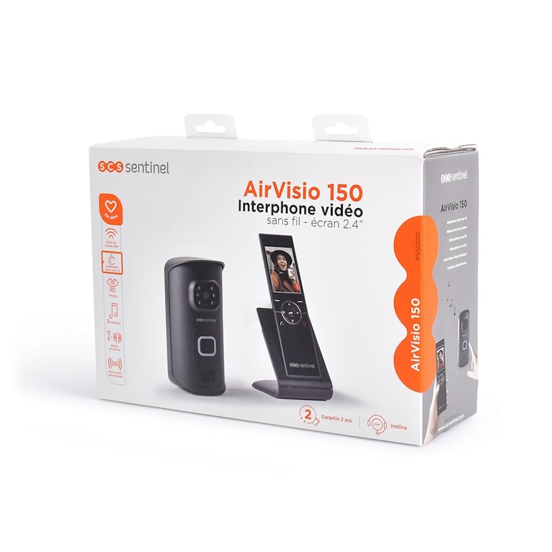 SCS Sentinel Airvisio 150 Videófono inalámbrico Video Intercom Portátil 150 m 10 H