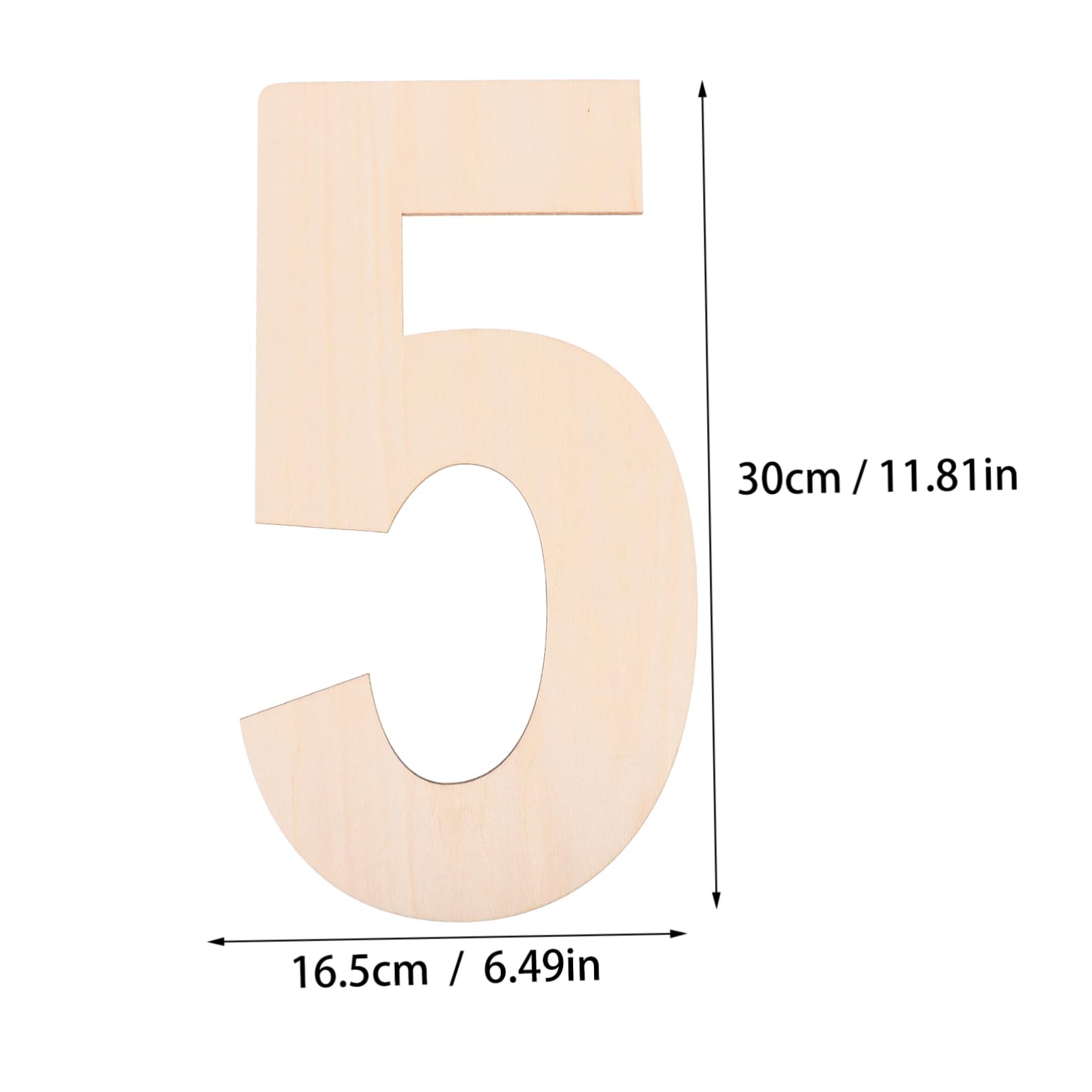 GLSTOY DIY Wood Signs 2pcs Large Home Decor Number Boards Wooden Boards Smooth Texture