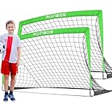 Design unique du cadre : design trapézoïdal spécial avec tiges pliables en fibre de verre de 10 mm, rend les buts de football de 1,5 x 0,9 m plus résistants et flexibles. L'utilisation d'un tissu épais Oxford 420D amélioré et de filets de football en polyester de 1,5 x 0,9 m, rend nos buts de football parfaitement durables et cousus pour résister aux déchirures de défense.