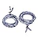Jovivi 6mm Natural Sodalite Stone Healing Gemstone 108 Mala Prayer Beads Stretch Bracelet Necklace