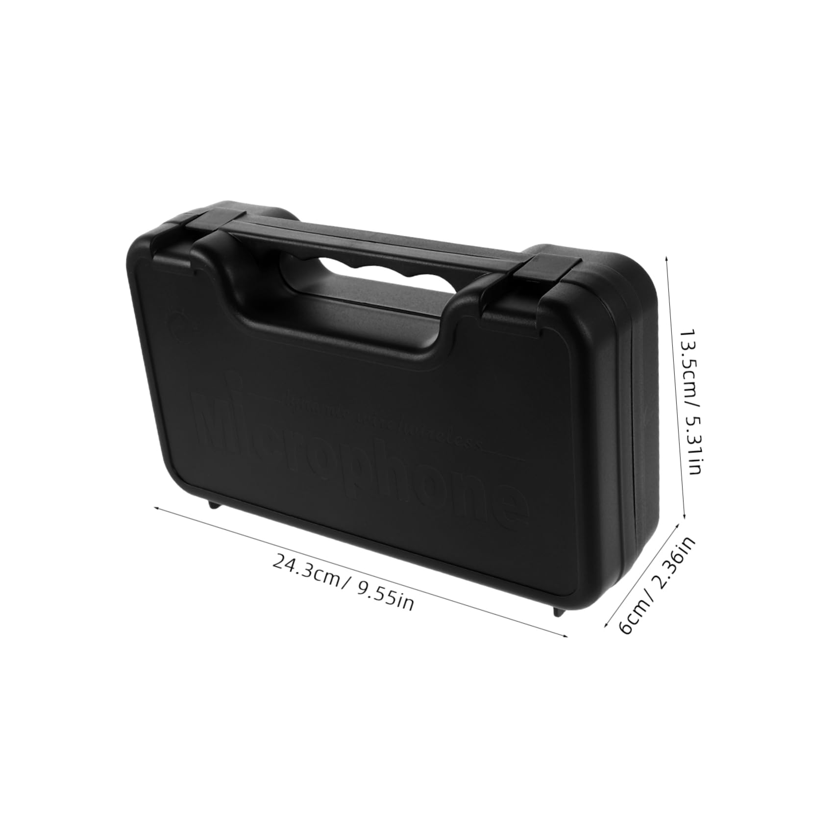 VICASKY Microphone Storage Box Hard Shell Carrying Case with Anti-scratch Liner for Condenser Mics