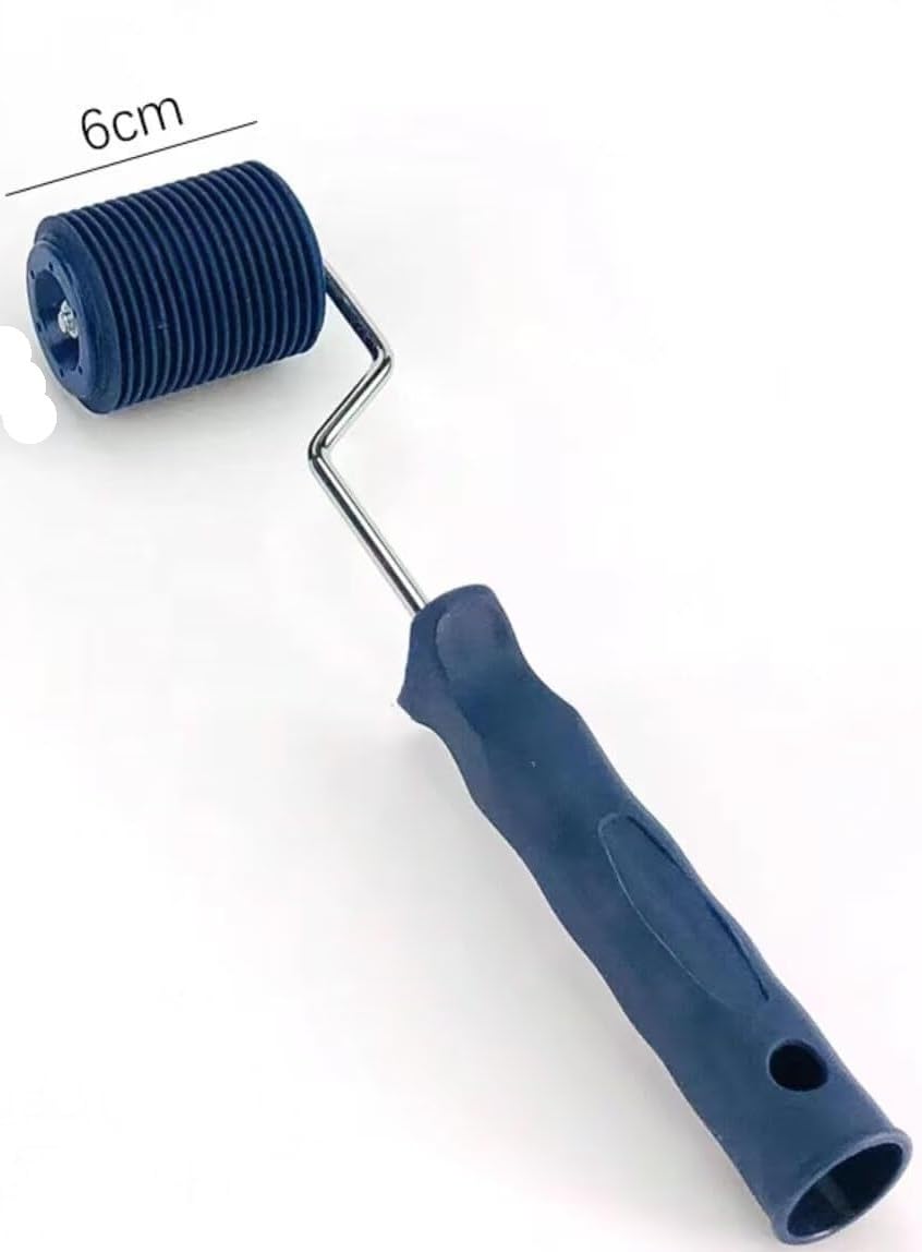 Rodillos para paredes Rodillo de pintura de goma con efecto veta de madera, paquete de 3