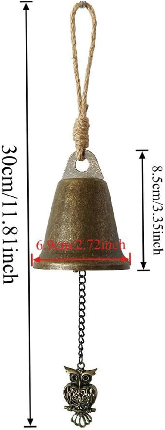 Vintage Bells - Bronze Craft, Metal Jingle Chimes with Rustic Patina