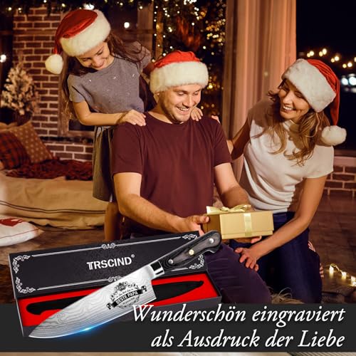 TRSCIND Geschenke Weihnachten für Papa, Profi-Kochmesser aus Edelstahl – Ansicht 6