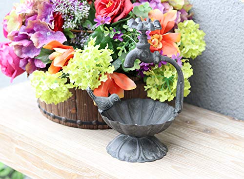 Parisloft Casting Iron Bird And Water-Tap Decorative Metal Soap Dish Farmhouse Rustic Home Decor #TOP2