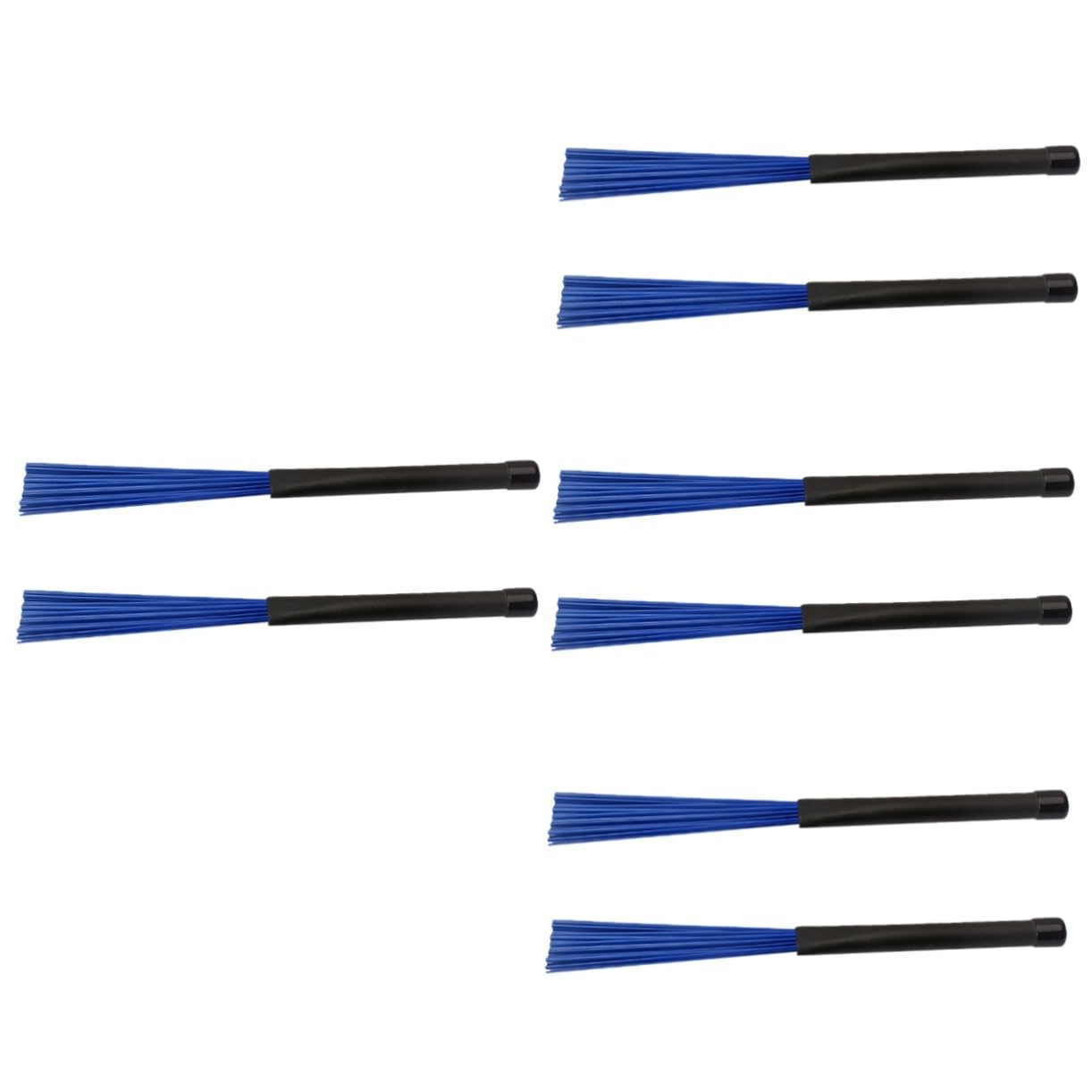 Totority 8 Pcs Jazz Drum Stick Set Nylon Wire Brush Drum Brush for Versatile Percussion Performance