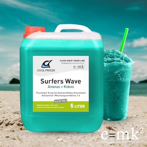 Slush-Sirup Eis 4×5 Liter Summer Edition Mix-Set – Strawberry Kiss | Sunset Dream | Lemon Chill | Surfers Wave | Konzentrat | azofrei | Angebot-Set im Profi-Kanister – Bild 5