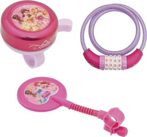 BELL Disney Princess Combo Kit with Cable Lock, Mirror