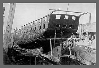 The USS Constitution on the Ways Fine Art Canvas Print (20"x30")