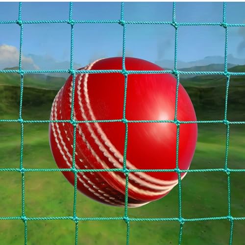 Image of Zain Sports 5x10FT Cricket Practice Net, Nylon Green Batting Net with 0.75mm Thickness, Best Sports Net for Soccer, Golf, Hockey, Handball, Durbale Nylon for Timeless Training