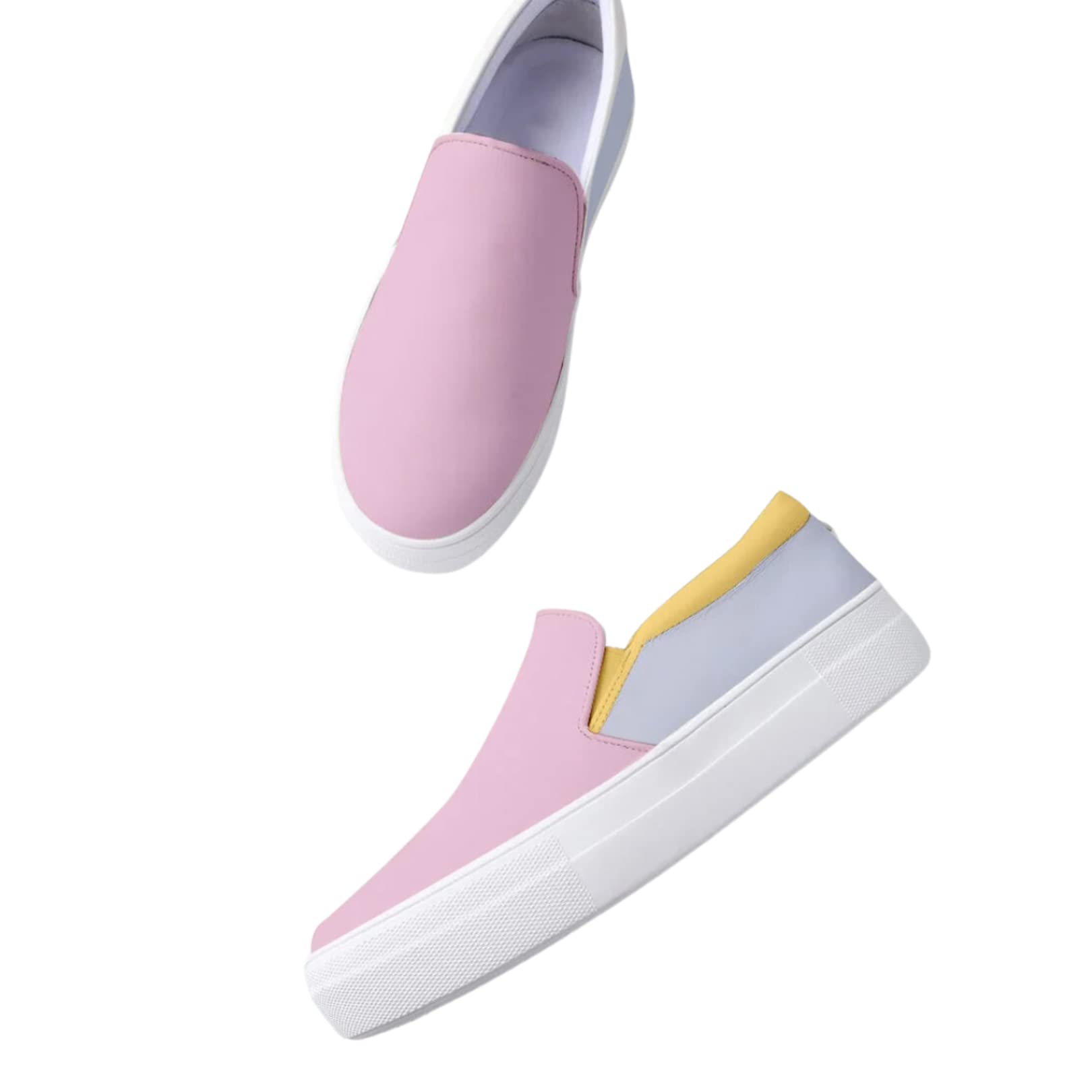 GIRGITSTORE Kids Canvas Shoes | Color Changing | Sunny Slip-on Sneakers for | Girls | Magenta | White-to-Magenta
