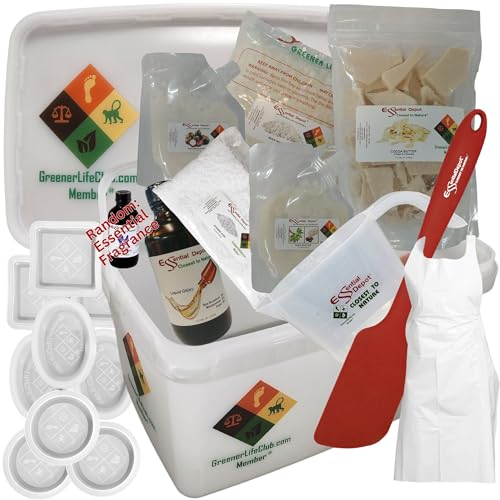 Essential Depot Lotion Bar Making Kit (Deconstructed) - Basic - only a Heat Source Required to Make 9 Lotion Bars from Scratch - No Chemicals or Additives