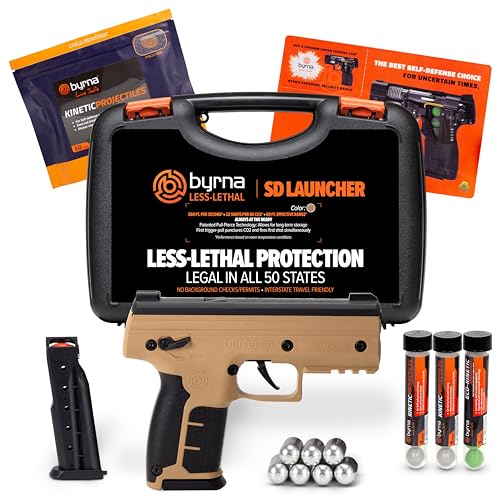 Byrna SD [Self Defense] Kinetic Launcher Ultimate Bundle - Non Lethal Kinetic Projectile Launcher,...