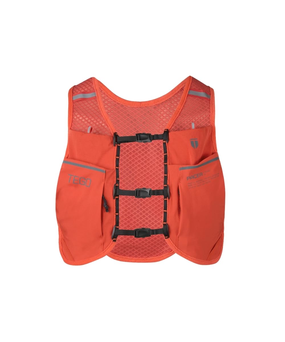 TEGO Pacer Lite Running Hydration Vest | Lightweight Minimalist Running Vest | Compatible with 200 ml / 250 ml / 500 ml Soft Flasks | Reflective | for Running & Training-image-47