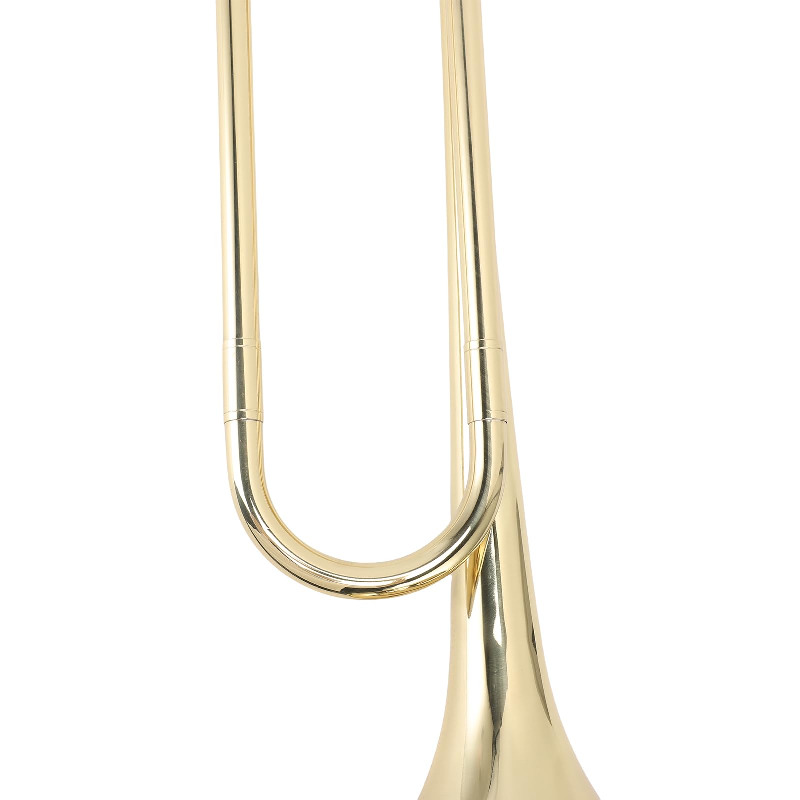 Btuty Brass Trumpet, Bb Trumpet for Students Beginners with Large Bell Bright Sound Comfortable Mouthpiece, for School Band Practice Professional Orchestras