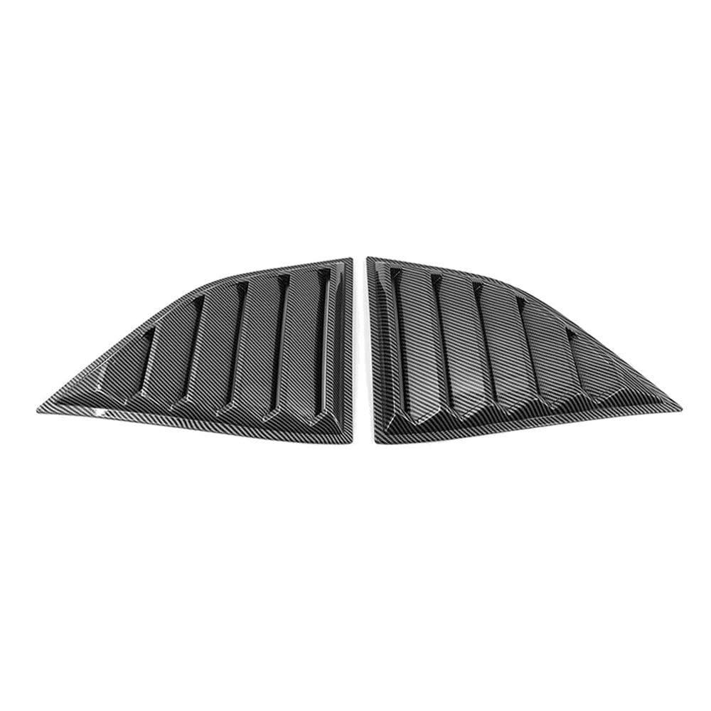 VXTMXEWTPC Xe V4 Style Window Louvers Scoop Carbon Fiber Print Left Right for Dodge for Challenger 2008-2023 Painted DCHALL08XEV4- FZ-WDL