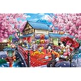 エポック社（EPOCH） 1000ピース ジグソーパズル ディズニー パズルデコレーション コラージュ Micky＆Friends -SAKURA Journey- ミッキー＆フレンズ -桜ジャーニー- （50×75cm） 97-705s のり付き ヘラ付き デコレーションステッカー付き
