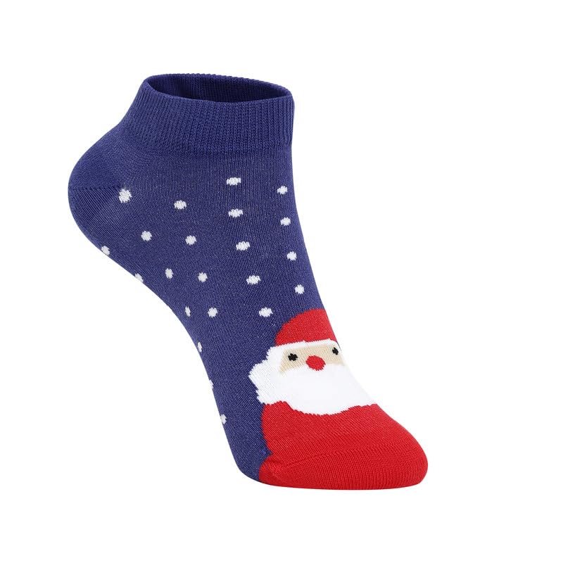Image of Mint & Oak Low Cut Ankle Women Socks, Christmas Gift Quirky Socks For Friends, Cute Funky Socks, Christmas Secret Santa Gifts For Women