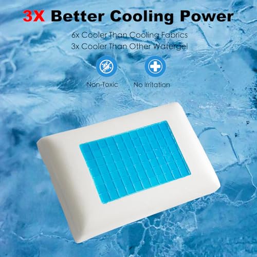 Almohada de gel y espuma viscoelástica estándar miniatura 5