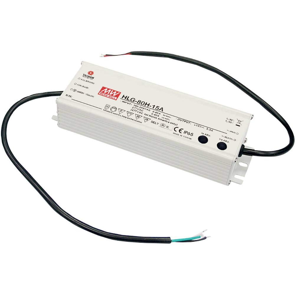 Conducteur LED Meanwell HLG-80H-12B alimentation a decoupage pour eclairage exterieur