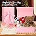 ZUVYRO Pink Gift Box 11’’x7.2”x3.5”, Glossy Magnetic Gift Box with Lid for Present Contains 1-1/2’’ Widened Ribbon, Liner Paper, Card for Christmas, Valentine's Day, Wedding, Birthday