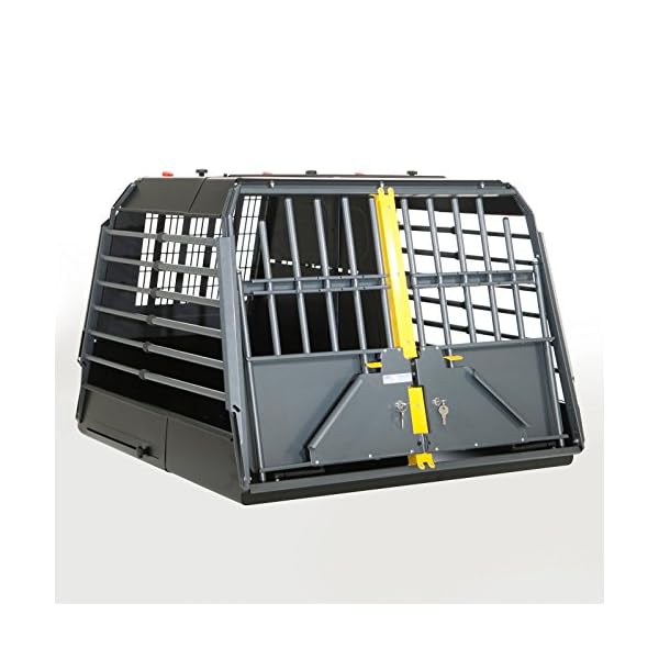 4x4 North America MIM Safe Double Crash Tested Dog Cage, Double Large