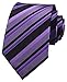 Men's Purple Black Necktie Silk For Men Suit Fitness Business Dating Fashion Prom Office Ties