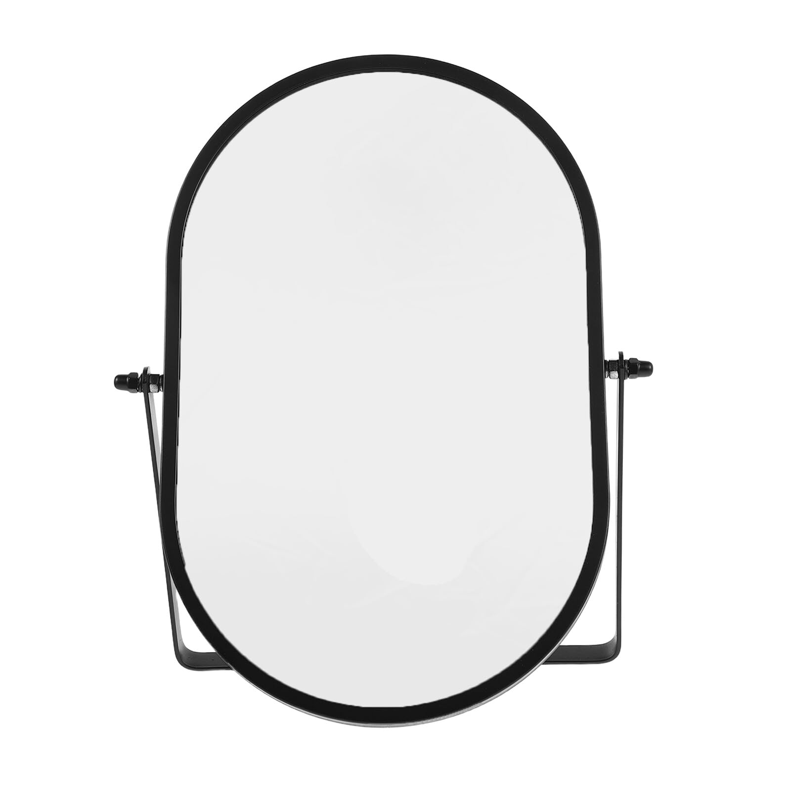 Miroir de table pliable portable noir pour maquillage et coiffure au bureau