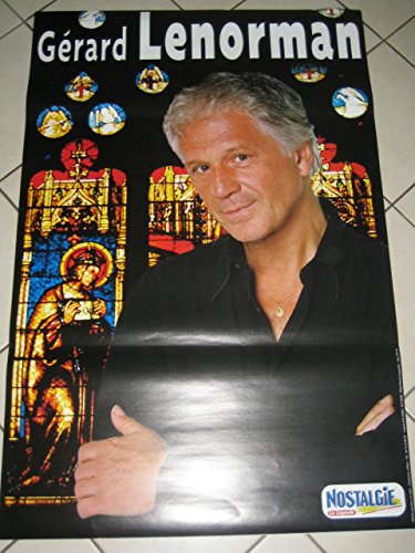 Gérard Lenorman : grande affiche 80X120 cm pour une décoration vintage de salon