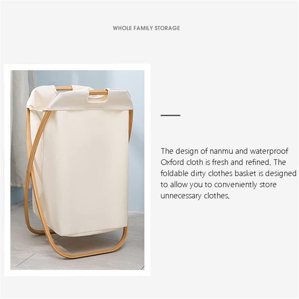 Oxford Cloth Foldable Clothing Laundry Basket Organizer for Dirty Clothes Storage Hamper Large Folding Baske (Color : A, Size : 47x34x70cm) (B 47x34x70cm)