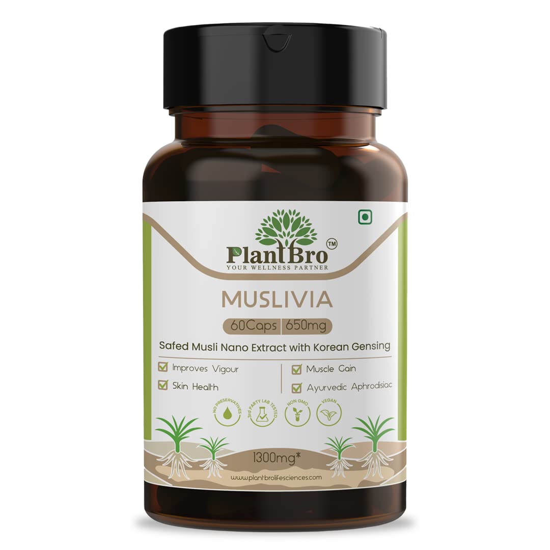 See full amazon price history chart for PlantBro Muslivia, Nano Safed Musli Blended with Korean Gensing, 60 Capsules PlantBro Muslivia, Nano Safed Musli Blended with Korean Gensing, 60 Capsules (B0BPMGW9Z8) Amazon Price History, Amazon Price Tracker