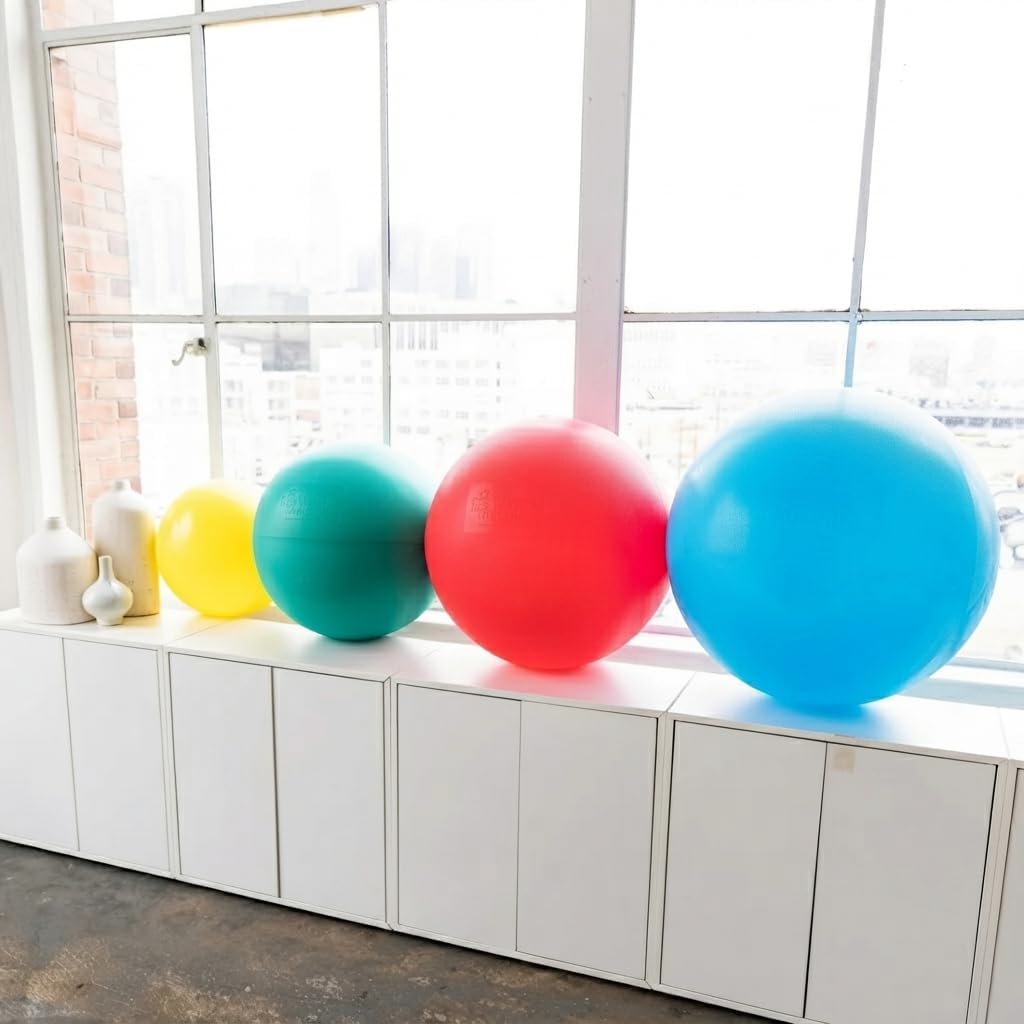 AGM Group EcoWise Premium Fitness Ball Cherry, 65-cm image 5