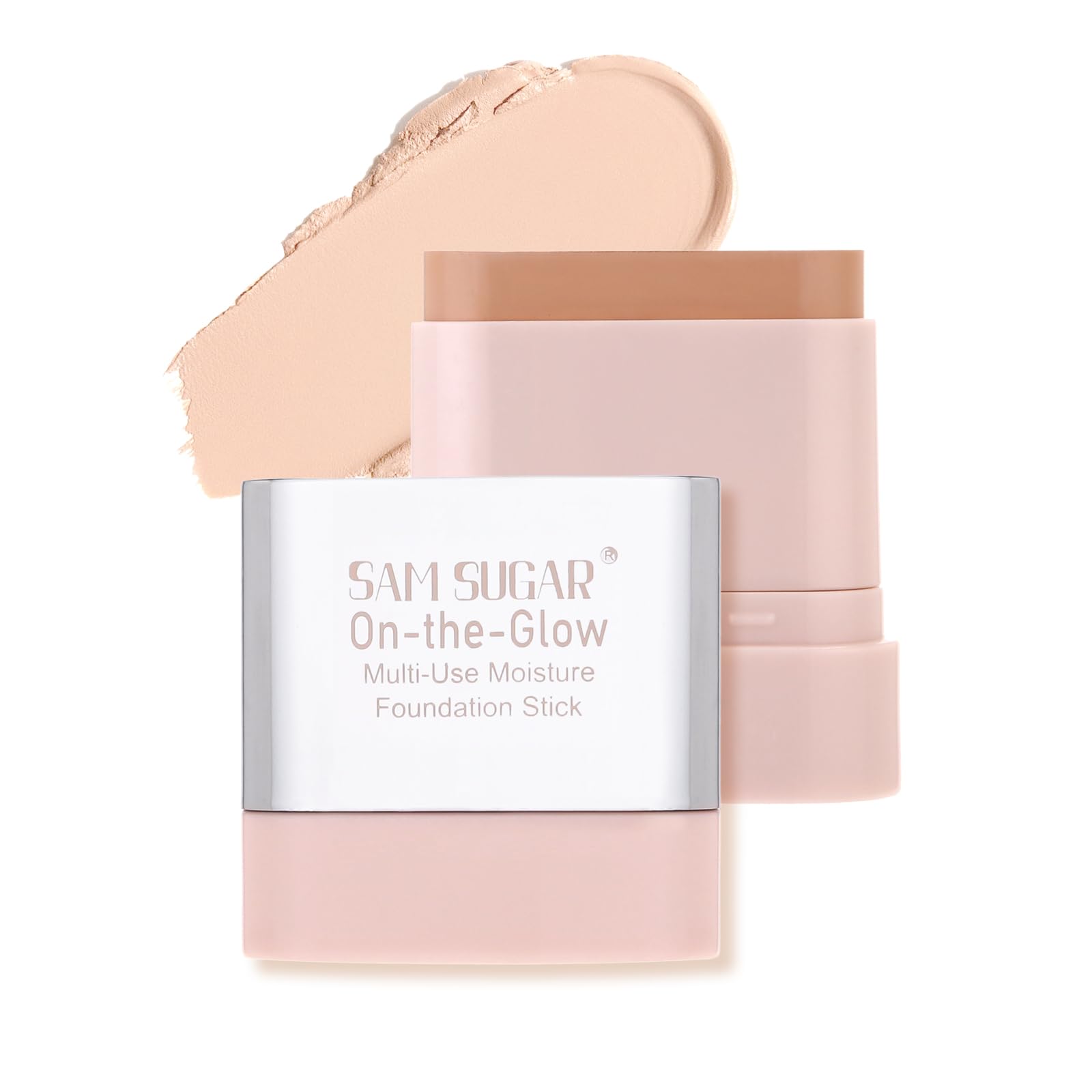 SAM SUGAR Beauty Balm Serum Tinted Moisturizer Stick for Natural Dewy Finish Concealer Stick Buildable Coverage Hydrating Makeup