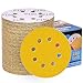 Produktbild 100 Stück Schleifpapier 125mm Klett 180 Körnung Schleifscheiben für Exzenterschleifer 8 Loch Schleifblätter Profi Für Holz Metall Entrosten und Farbe