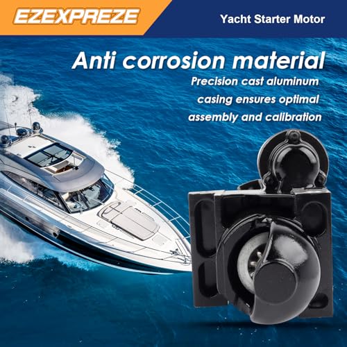 Image of Ezexpreze Mercruiser Volvo Penta Starter New for 4.3 5.0 5.7 6.2 7.4 8.1 8.2L V6 V8, Mercury Marine 863007A1 50-863007A1 Arco 30433 30460 ARC30433 57-30433 3660566-3 3857747 3885317 6792BN