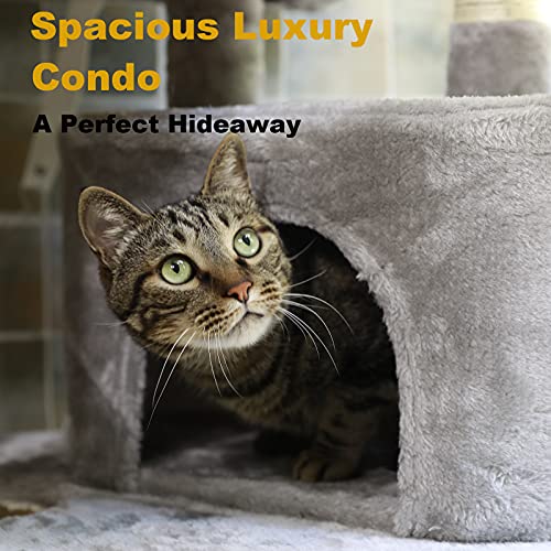 Negtte Cat Tree For Indoor Cats- Multi-Level Cat Tree For Big Cats -Cat Condo Big - Cat Climbing Tower-Pet Play House #TOP2