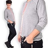 leni pepunkt Schnittmuster 120 Pullover Damen zum Nähen mit Anleitung und 5 Webetiketten in den Größen 32-58