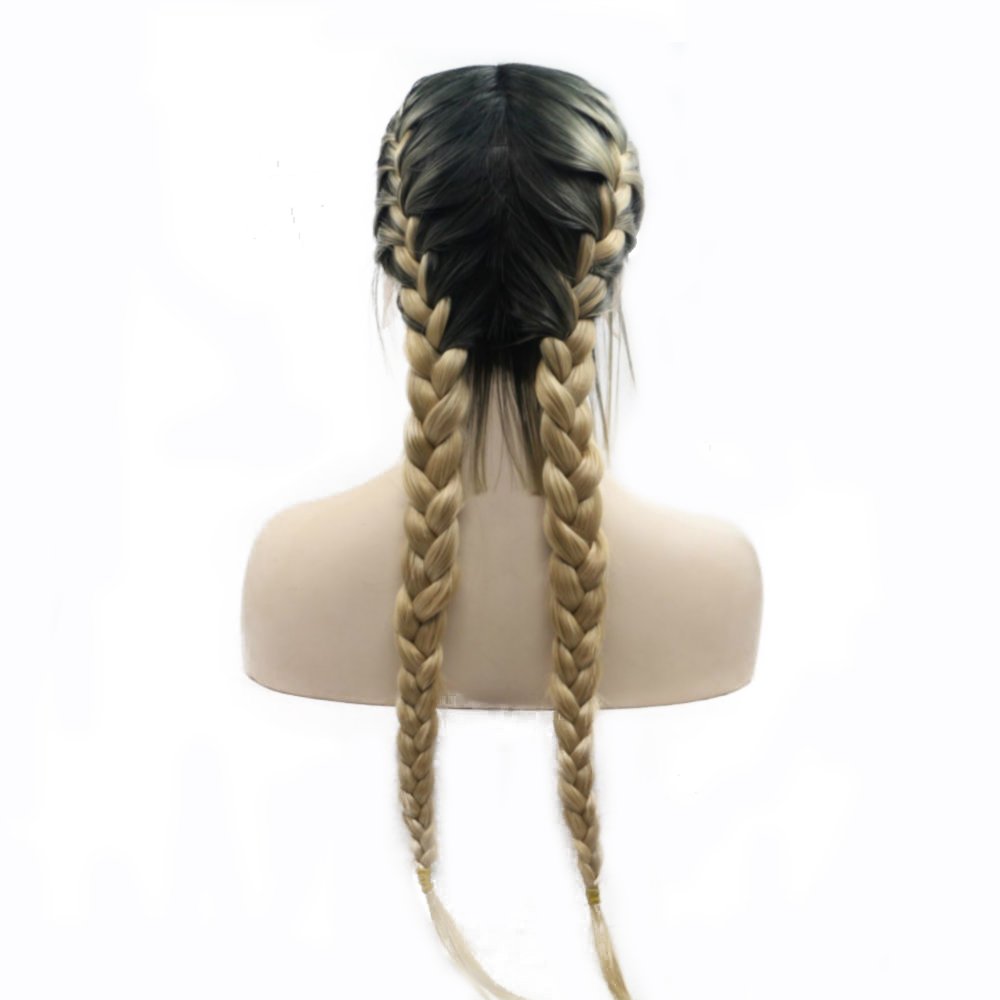 blonde wig with braids