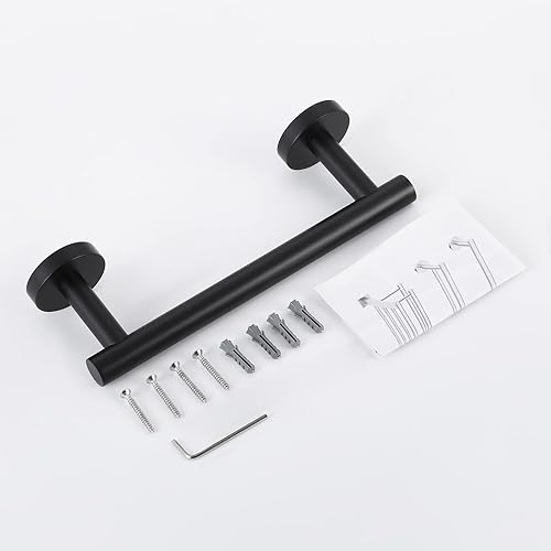 Miniatura 8 de Toallero KES para toalla de baño, cocina, mano, paños para trastes, hecho de acero inoxidable a prueba de óxido, montaje de pared, SUS304, 12