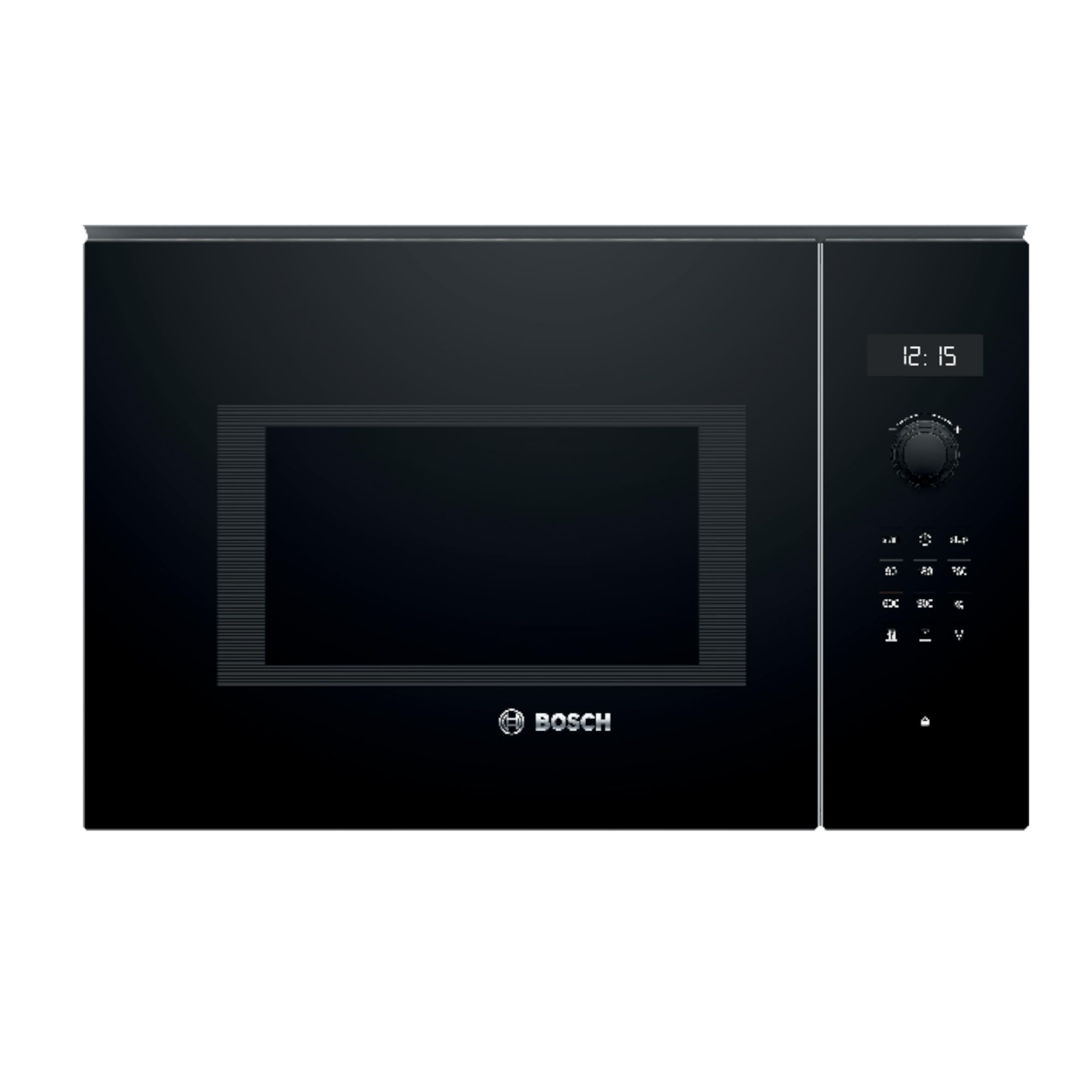 Bosch Negro - Microondas Integrable, 60 Cm, 8 Programas Automáticos, 25 Litros, Grill, Bel554mb0